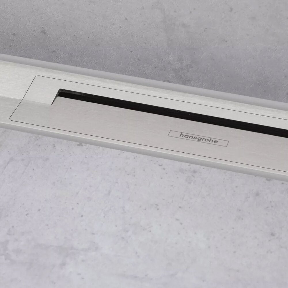 Капак за душ канал Hansgrohe RainDrain Flex 80 cm регулируем инокс мат