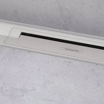 Капак за душ канал Hansgrohe RainDrain Flex 80 cm регулируем инокс мат