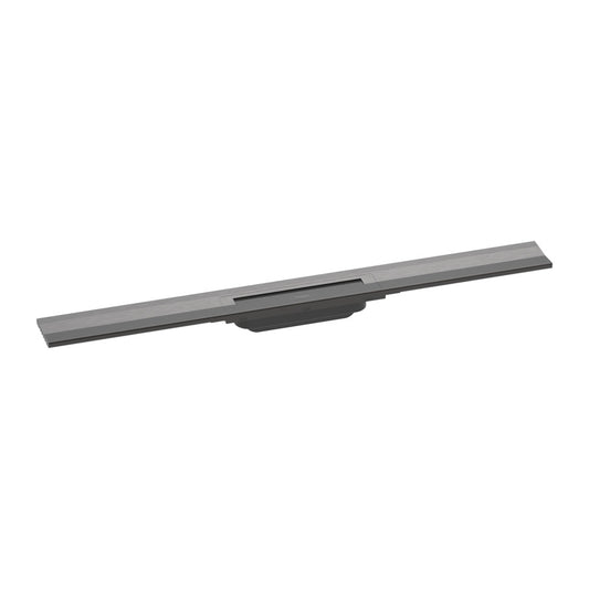 Адаптивен капак за душова линийка Hansgrohe RainDrain Flex 80 см черен - матова хром