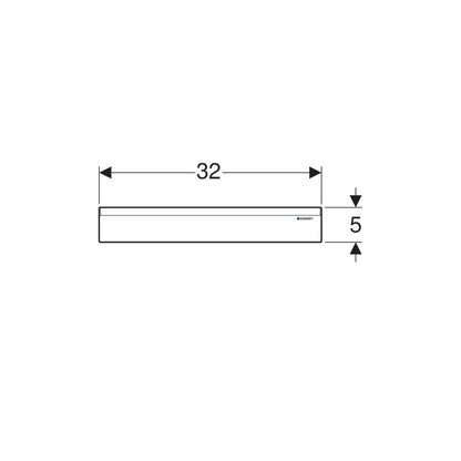 Geberit Alpine White Wall Drain Cover