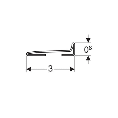 Geberit Wall Drain Cover for Shower 115 cm