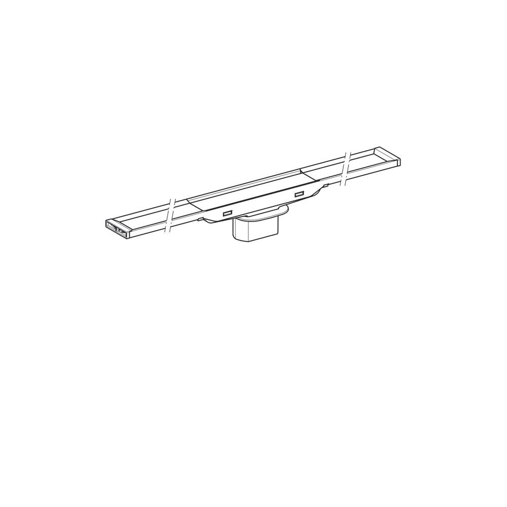 Капак за отводнител Geberit CleanLine20 30-160 см инокс
