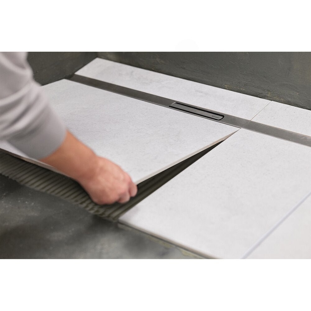 Капак за канала Geberit CleanLine30 матово черен 30-90 см