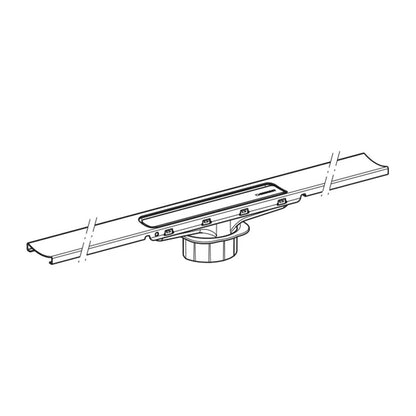 Капак за канала Geberit CleanLine30 с покритие от неръждаема стомана 30-110 cm