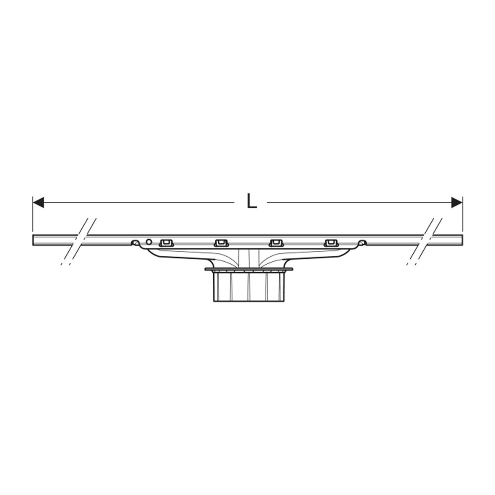 Капак за канала Geberit CleanLine30 с покритие от неръждаема стомана 30-110 cm