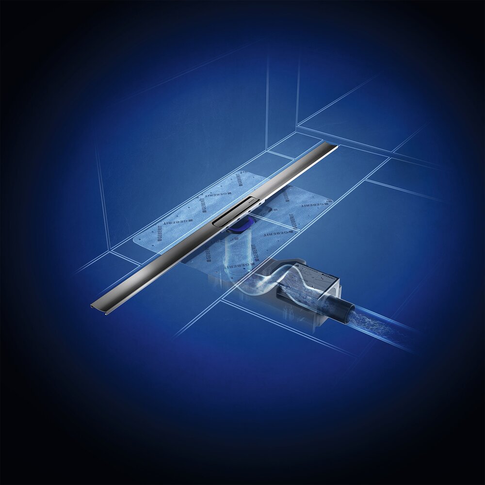 Капак за канала Geberit CleanLine30 с покритие от неръждаема стомана 30-110 cm