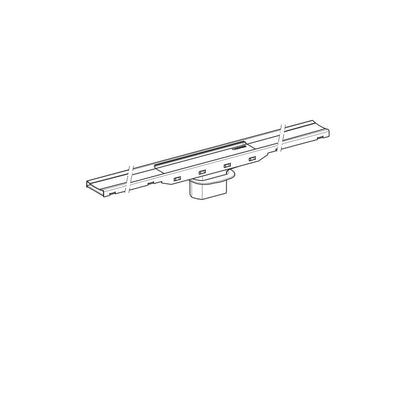 Капак за отводнителна канавка Geberit CleanLine80 30-90 см шампанско