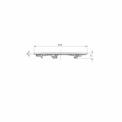 Deante Chrome Drain Cover