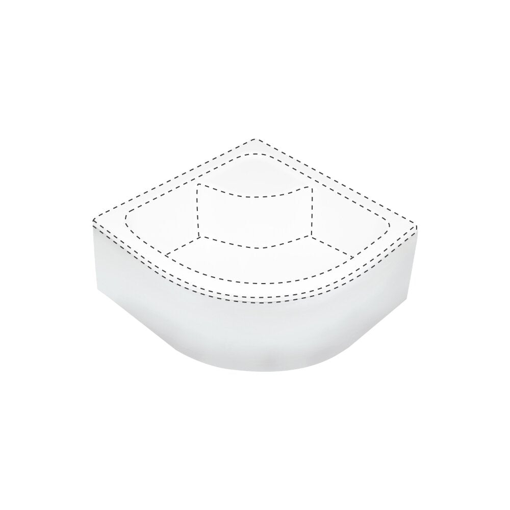 Semi-Circular Cover for Shower Tray for KTD_042B