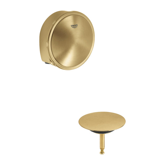 Grohe Talentofill Drain Cover and Overflow in Brushed Cool Sunrise
