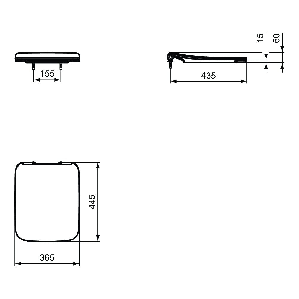 Ideal Standard Strada II Slim Soft Close Toilet Seat