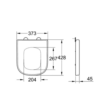 Grohe Euro Ceramic Compact Toilet Seat
