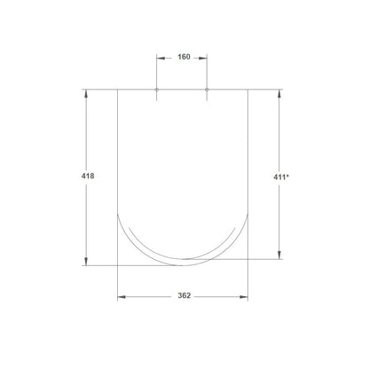 Gala Noble White Toilet Seat