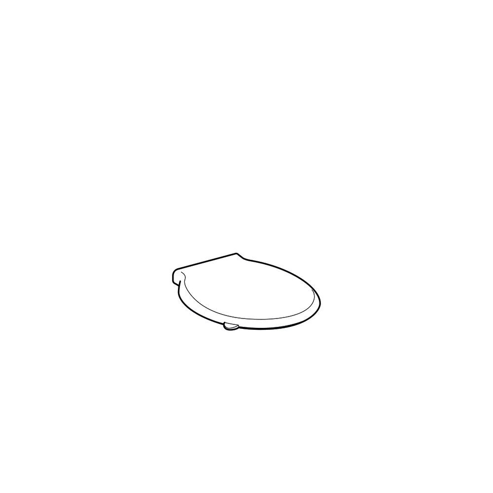Geberit Selnova Comfort Toilet Seat Bottom Fixing White