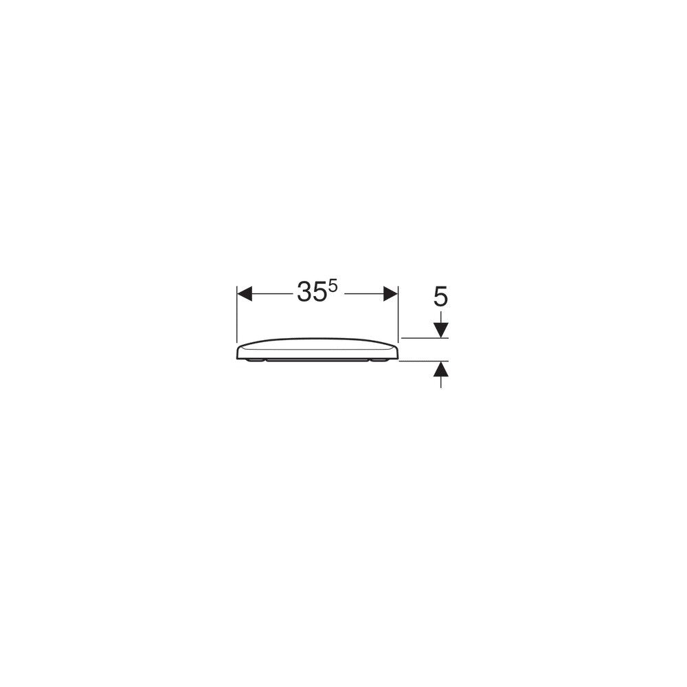 Geberit Selnova Square Toilet Seat Bottom Fixing