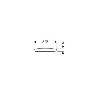 Geberit Selnova Square Toilet Seat Bottom Fixing
