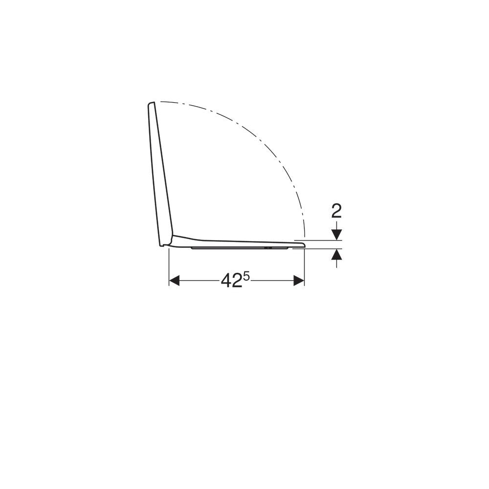 Geberit Selnova Square Toilet Seat Bottom Fixing