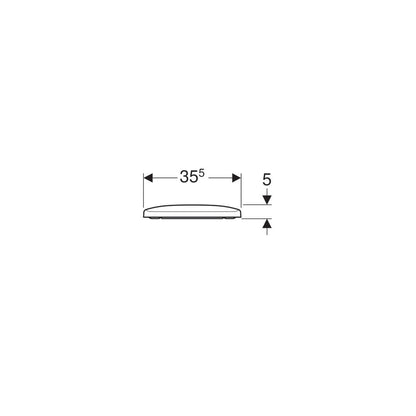 Geberit Selnova Square Toilet Seat Normal Closure