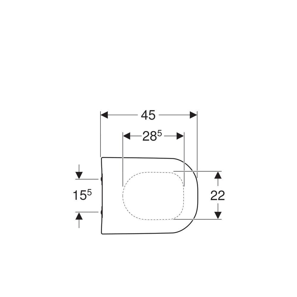 Geberit Smyle Slim Softclose Toilet Seat