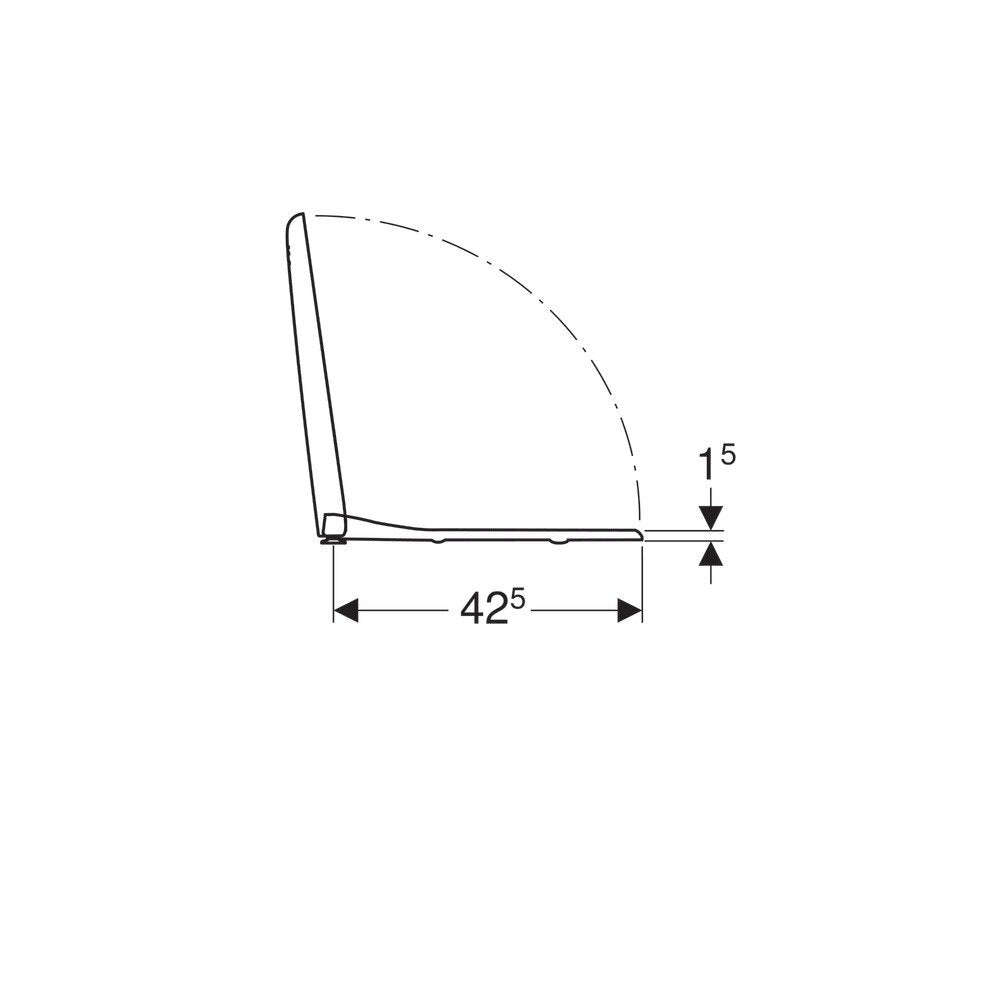 Geberit Smyle Slim Toilet Seat Normal Close