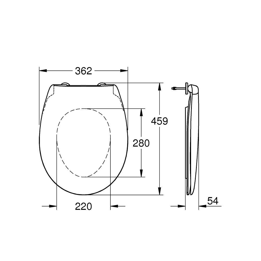Grohe Bau Ceramic Toilet Seat