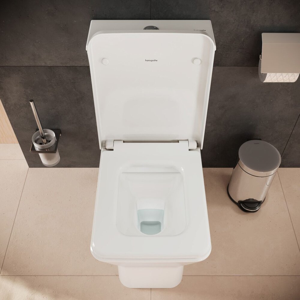 Капак за тоалетна Hansgrohe EluPura Original Q с функция SoftClose и QuickRelease бял