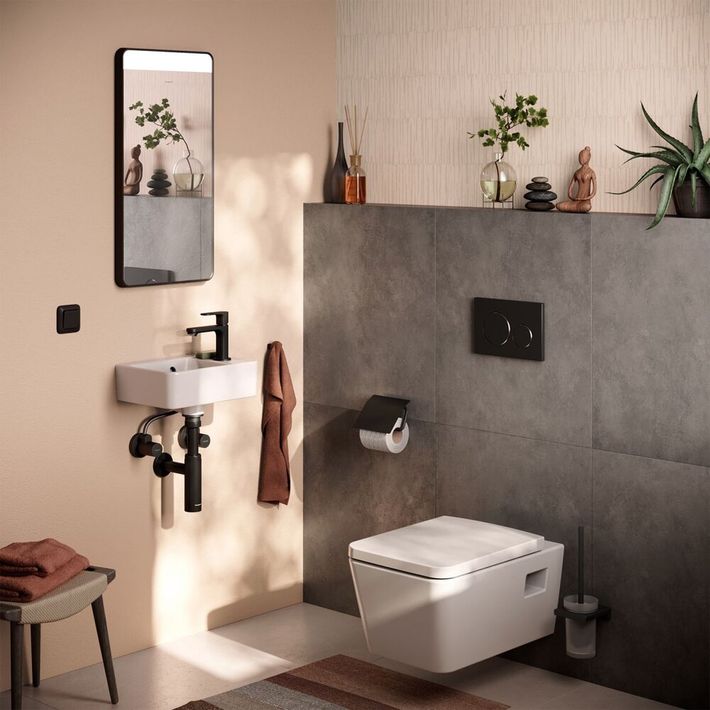 Капак за тоалетна Hansgrohe EluPura Original Q с функция SoftClose и QuickRelease бял