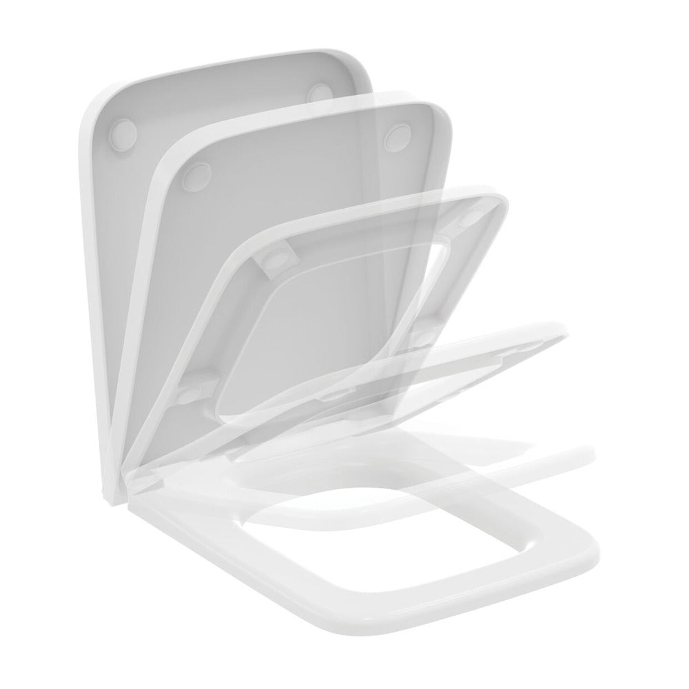 Капак за тоалетна Ideal Standard Atelier Blend Cube softclose бял мат