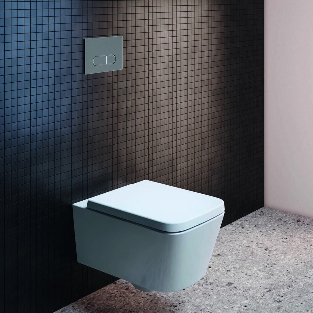 Капак за WC Ideal Standard Atelier Blend Cube с меки затваряне бял гланц