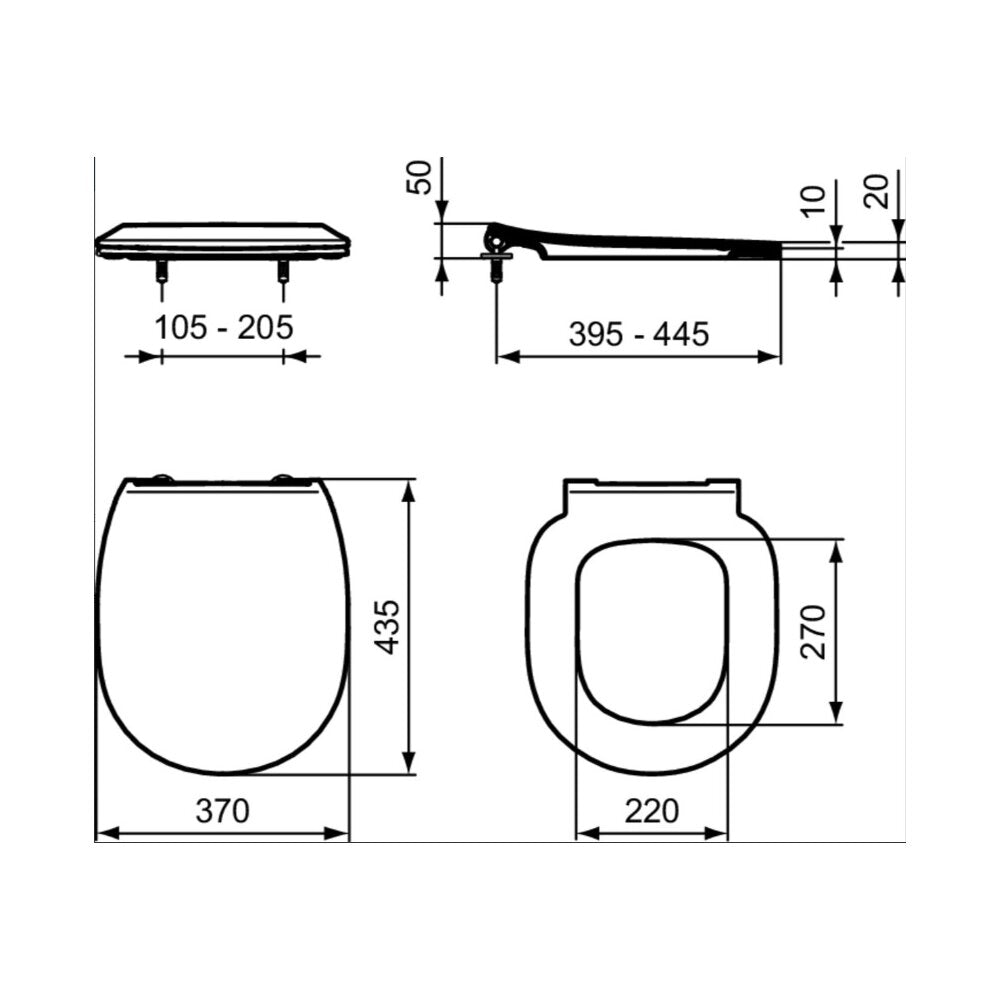 Ideal Standard Connect Slim Softclose Toilet Seat