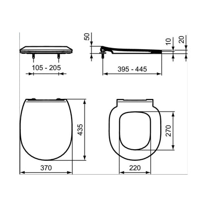 Ideal Standard Connect Slim Softclose Toilet Seat