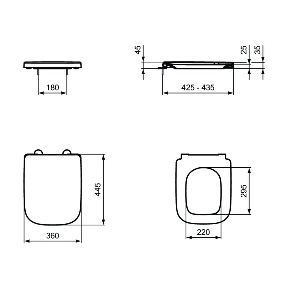 Ideal Standard I.life B White Toilet Seat