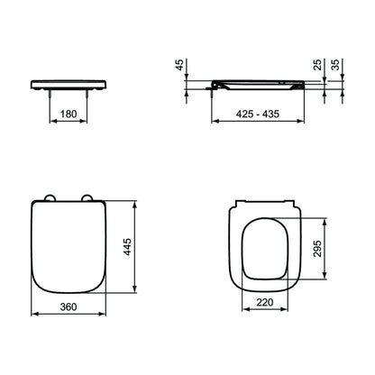 Ideal Standard I.life B White Toilet Seat