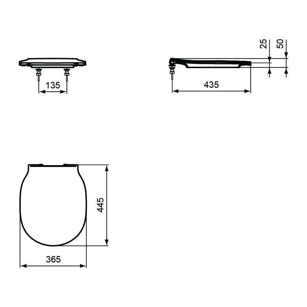 Капак за тоалетна съсSoftclose Ideal Standard Connect Air slim