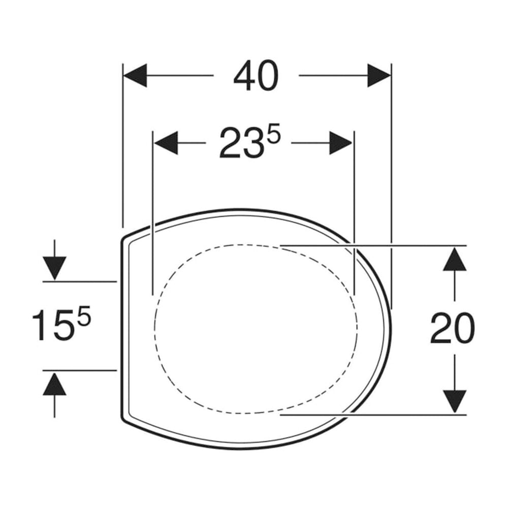 Geberit Bambini White Toilet Seat for Kids
