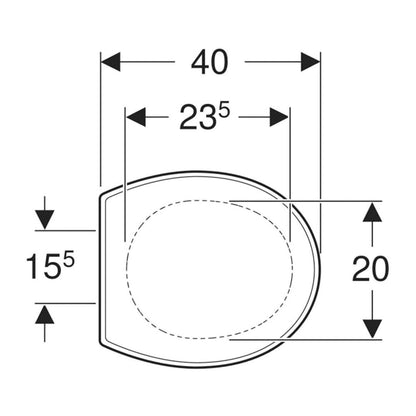 Geberit Bambini White Toilet Seat for Kids