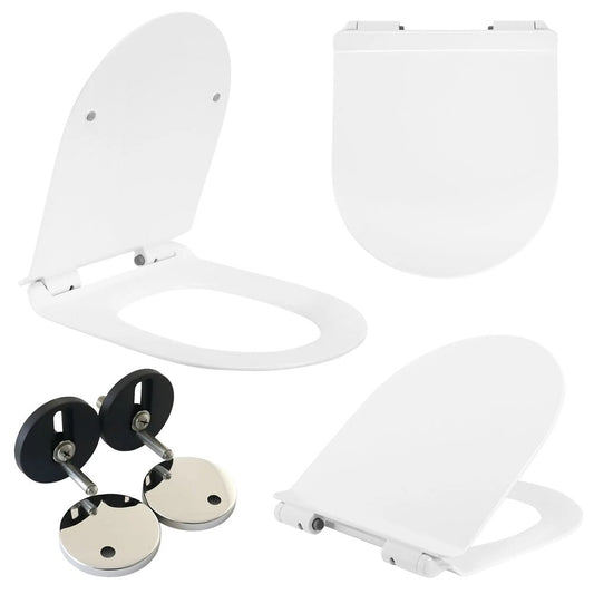 Rea Toilet Seat Glossy White with Softclose Closure