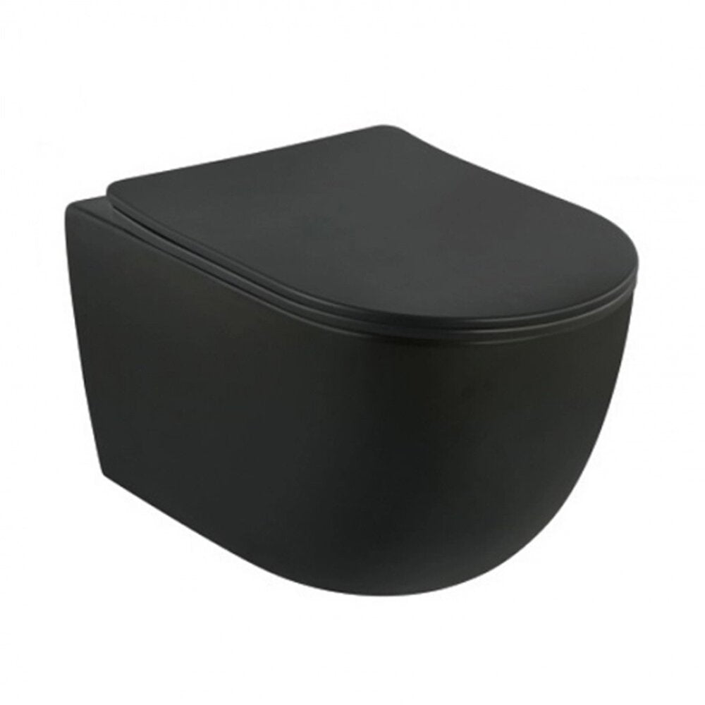 Капак за WC slim Fluminia Minerva Quick Release softclose черен