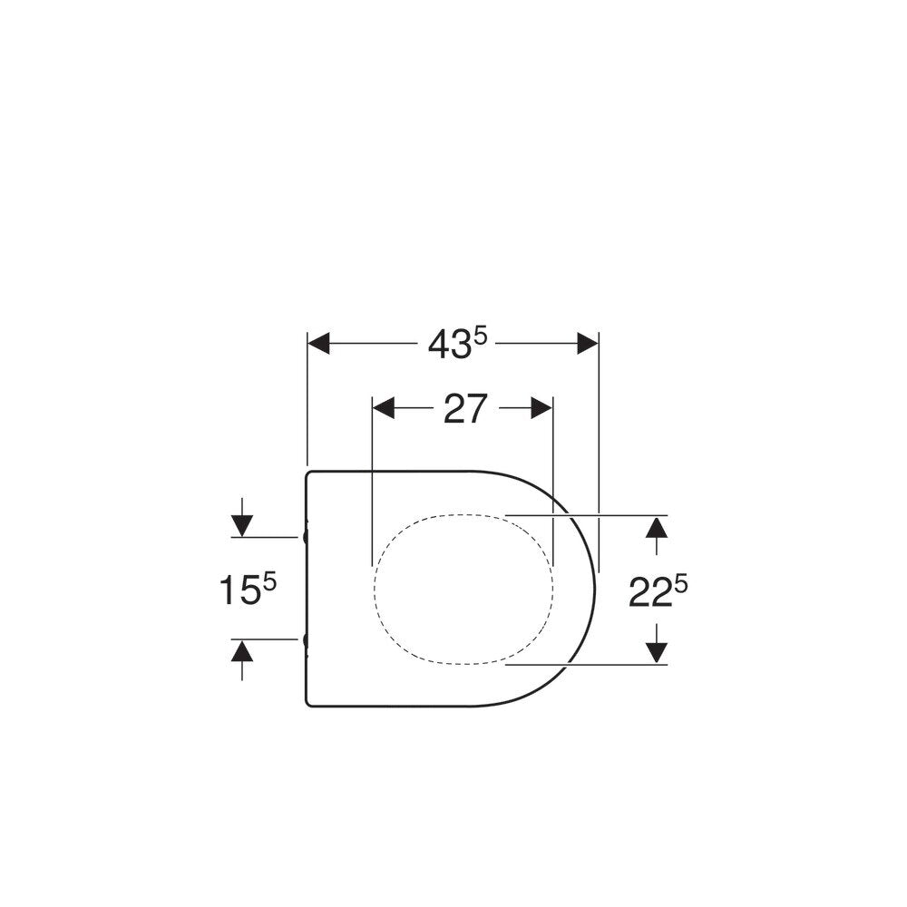Geberit Acanto Slim Softclose Toilet Seat