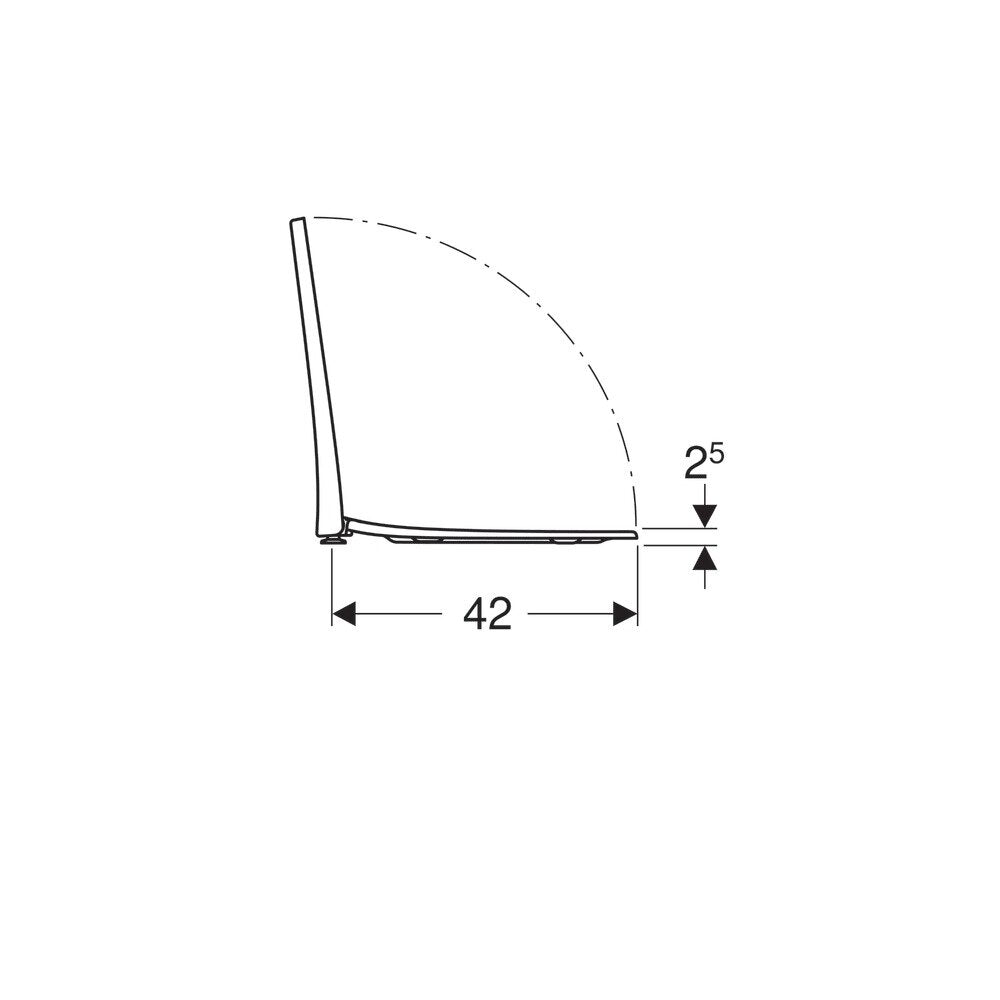 Geberit Acanto Slim Softclose Toilet Seat