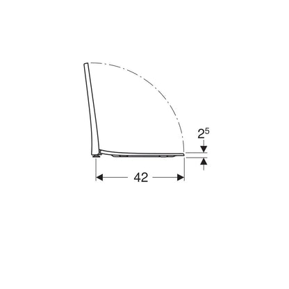 Geberit Acanto Slim Softclose Toilet Seat