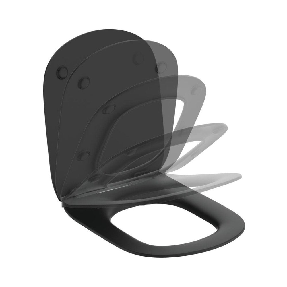 Ideal Standard Tesi Slim Soft Close Toilet Seat Matte Black