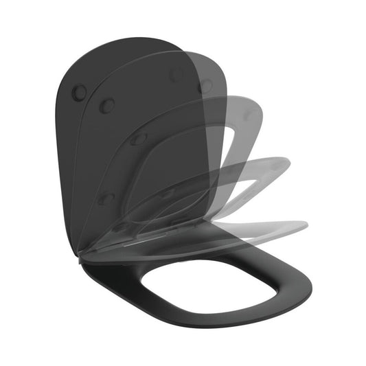 Ideal Standard Tesi Slim Soft Close Toilet Seat Matte Black