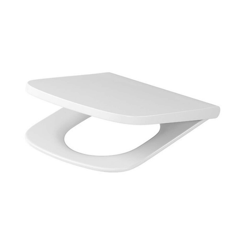 Soft-close toilet seat white Cersanit Larga square