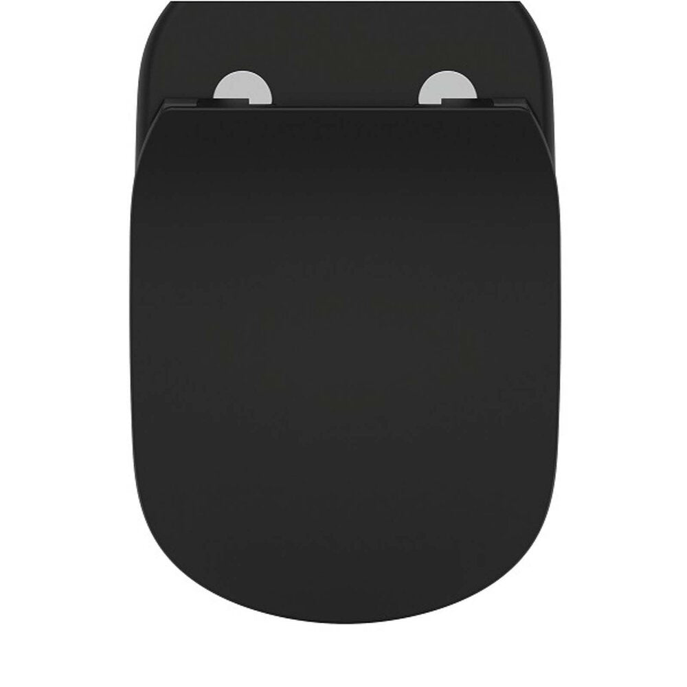 Soft-close toilet seat black Ideal Standard Tesi oval