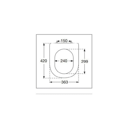 Villeroy&Boch Architectura Soft Close Toilet Seat