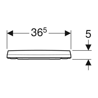 Капак WC softclose Geberit Icon бял slim Quick Release