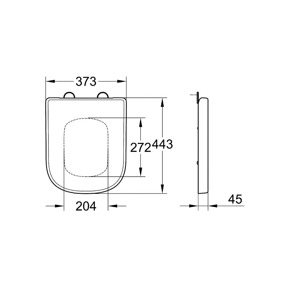 Капак за тоалетна с меко затваряне Grohe Euro Ceramic