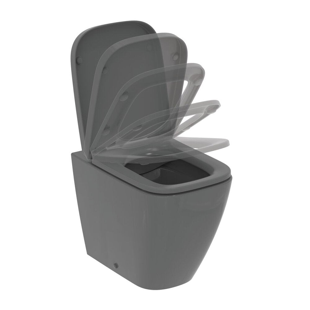 Капак WC с меко затваряне Ideal Standard I.life B сив