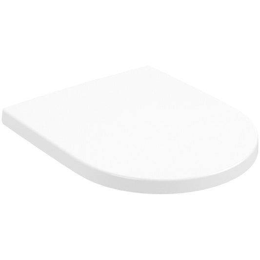 Капак за тоалетна с механизъм за бавно затваряне Quick Release бял мат Villeroy & Boch Subway 3.0